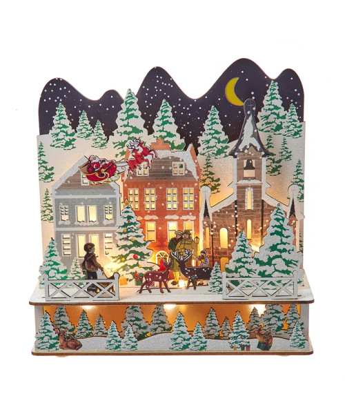 BATTERY OPERATED CHRISTMAS VILLAGE - JEL1018 BATTERY OPERATED CHRISTMAS VILLAGE - JEL1018
