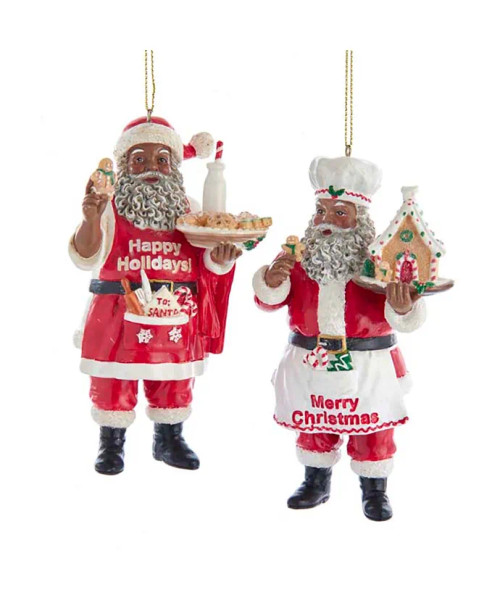 AFRICAN AMERICAN CHEF SANTA - E0536