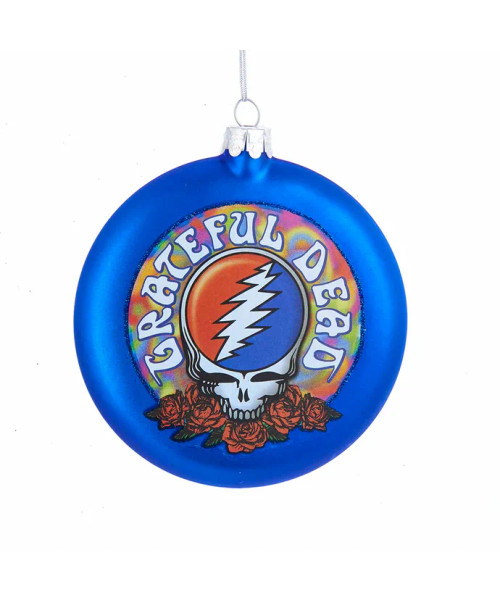 GREATFUL DEAD GLASS DISC ORNAMENT - GD4143 GREATFUL DEAD GLASS DISC ORNAMENT - GD4143