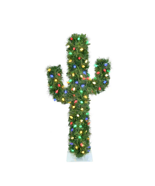4' PRE-LIT CACTUS TREE- P7700