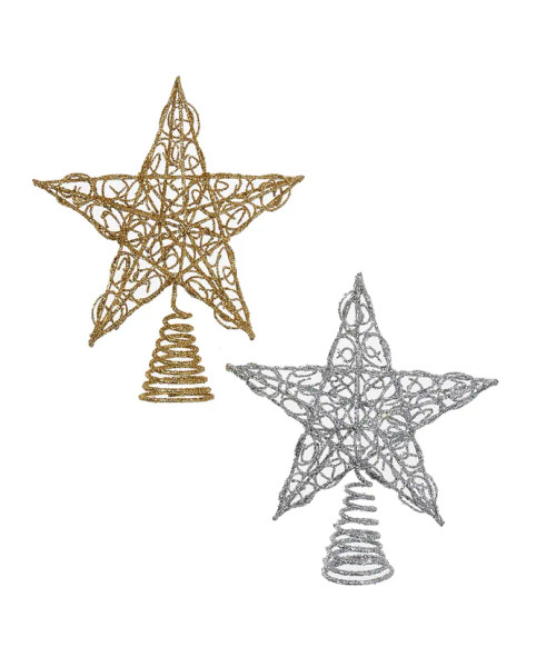WIRE STAR TREE TOPPER - H1237