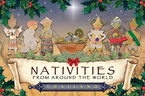 THAILAND NATIVITY SET OF 7 - NAWT
