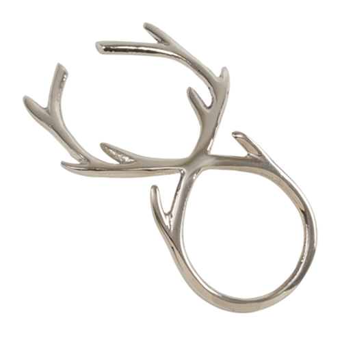 ANTLER NAPKIN RING SILVER - NR631.S