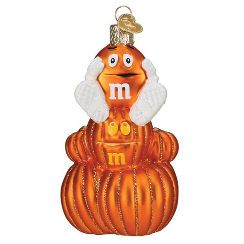 M AND M'S ORANGE AUTUMN ORNAMENT - 32666