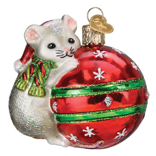 PLAYUL CHRISTMAS MOUSE ORNAMENT - 12698