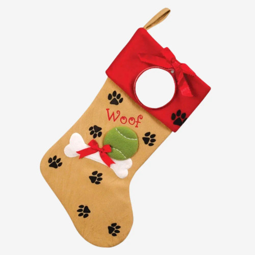 DOGGIE PAWS STOCKING ORNAMENT - PBS133 DP DOGGIE PAWS STOCKING ORNAMENT - PBS133 DP