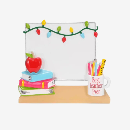 CHRISTMAS WHITE BOARD FOR TEACHER ORNAMENT - OR2739 CHRISTMAS WHITE BOARD FOR TEACHER ORNAMENT - OR2739