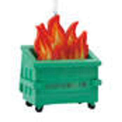SHOEBOX DUMPSTER FIRE ORNAMENT - 1HGO3545