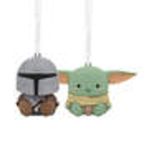 BETTER TOGETHER STAR WARS MANDALORIAN AND GROGU MAGNETIC ORNAMENT SET OF 2 - 3HCM2401