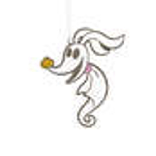 ZERO THE GHOST-DOG METAL ORNAMENT - 3HCM2278
