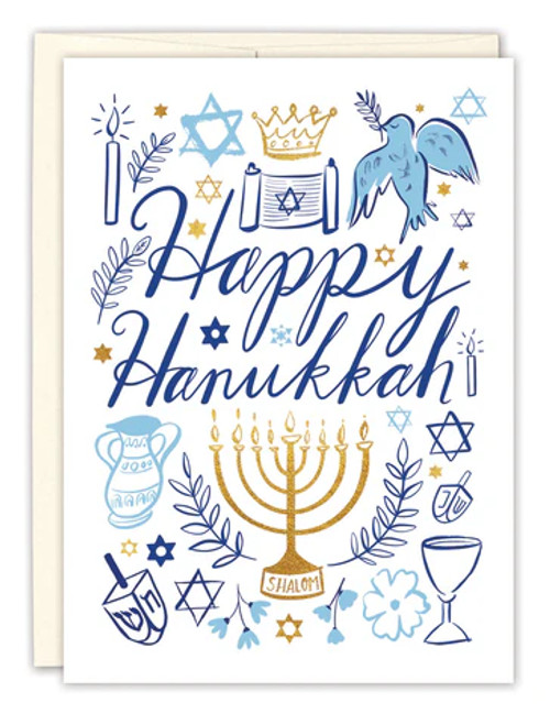 HAPPY HANUKKAH BOXED HOLIDAY CARDS - MBX005BX