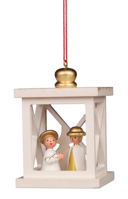 CHRISTMAS LANTERN WITH HOLY FAMILY - 10-0934