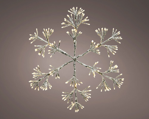 SILVER/WARM - LED METAL SNOWFLAKE - SM - 783069 SILVER/WARM - LED METAL SNOWFLAKE - SM - 783069