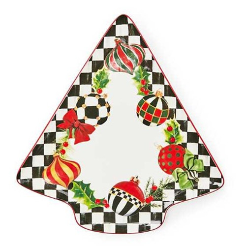 DECK THE HALLS TREE SERVING PLATTER - 41810-2133