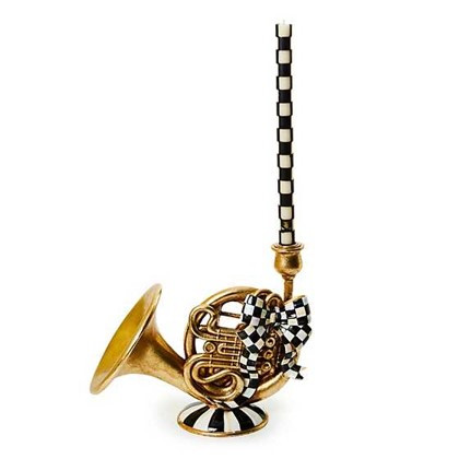 EMERALD LUXE FRENCH HORN CANDLE HOLDER - 35509-1102