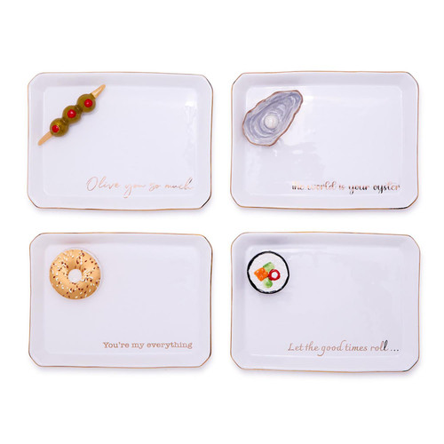 PORCELAIN TRINKET TRAY WITH ICON - 55197-20