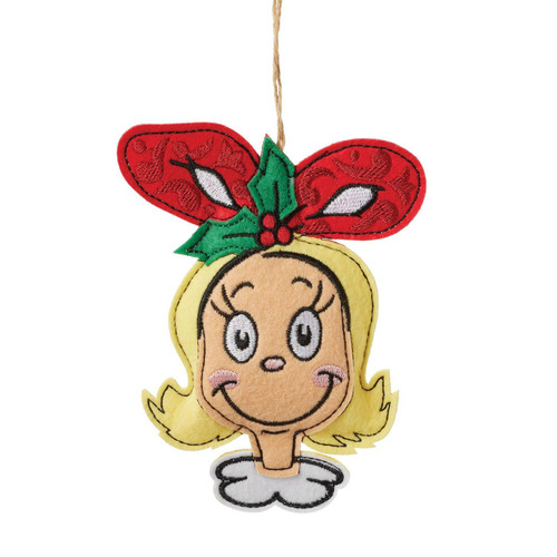 CINDY LOU-WHO FELT ORNAMENT - JIM SHORE - 6014116
