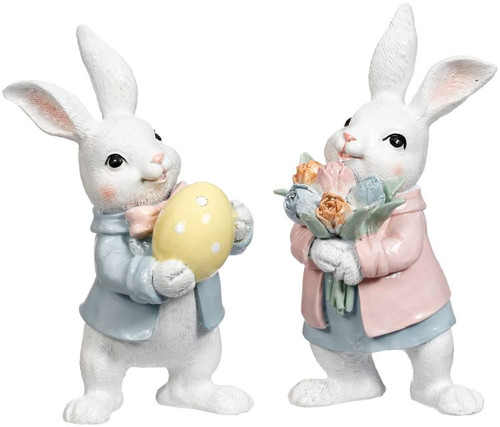 BUNNY WITH EGG AND FLOWER - 64-55818 - 25EASTER2025