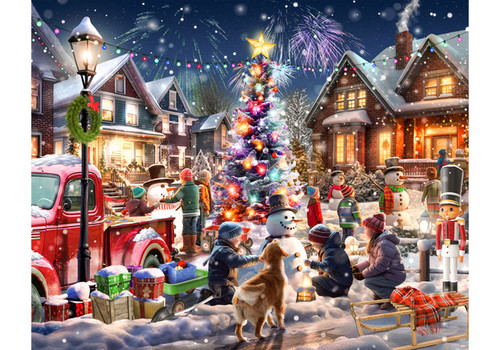 SNOWMAN CONTEST JIGSAW PUZLE - VC1300