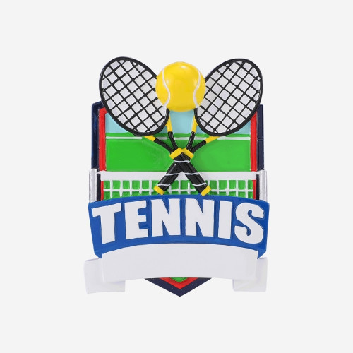 TENNIS SHIELD ORNAMENT - OR2642