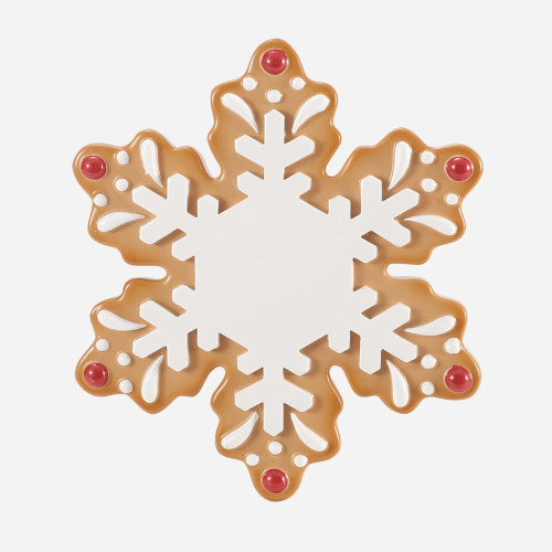 GINGERBREAD SNOWFLAKE ORNAMENT - OR2995