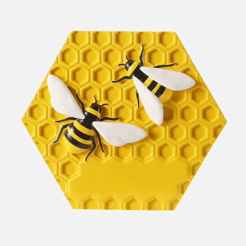 BEES ON HONEYCOMB ORNAMENT - OR2975