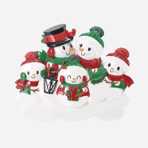 FAMILY OF 5 SNOWMAN TABLE TOPPER - TT2255-5