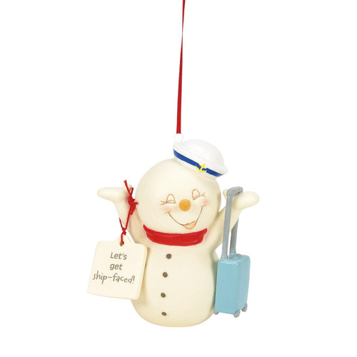 LET'S GET SHIP FACED ORNAMENT - 6016050