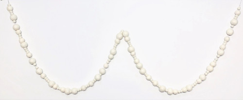 6' POMPOM GARLAND, CREAM MULTI SIZE - FG106