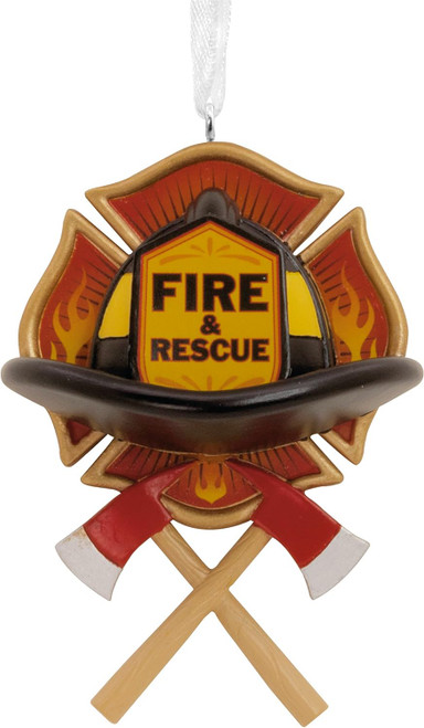 FIRE AND RESCUE EMBLEM ORNAMENT - 1HAJ2096 FIRE AND RESCUE EMBLEM ORNAMENT - 1HAJ2096