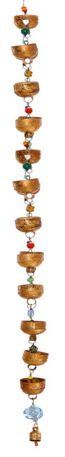 DECORATIVE RAIN CHAIN BELL AND BEADS - MLD-166