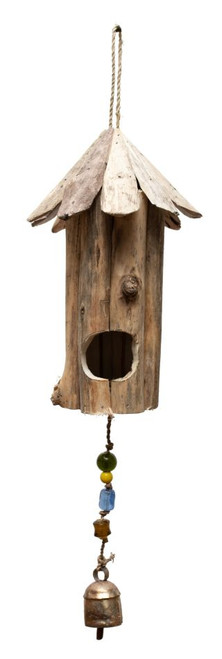TALL AND SKINNY BIRD HOUSE BEADS AND BELL - WY-316