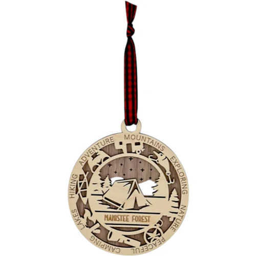 WOODEN LEAVENWORTH TENT ORNAMENT - COWIL-16