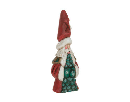 TREE HUGGER TALL HAT SANTA 9" - S1062