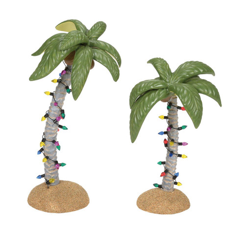 VILLAGE - CHRISTMAS PALMS SET OF 2 - 6014548