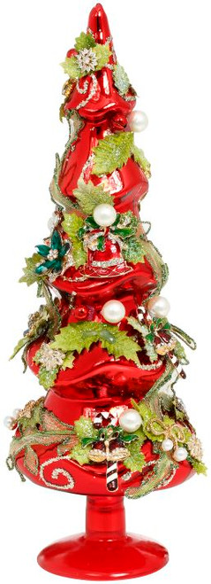 14" SMALL RED JEWELED TREE - 38-54806