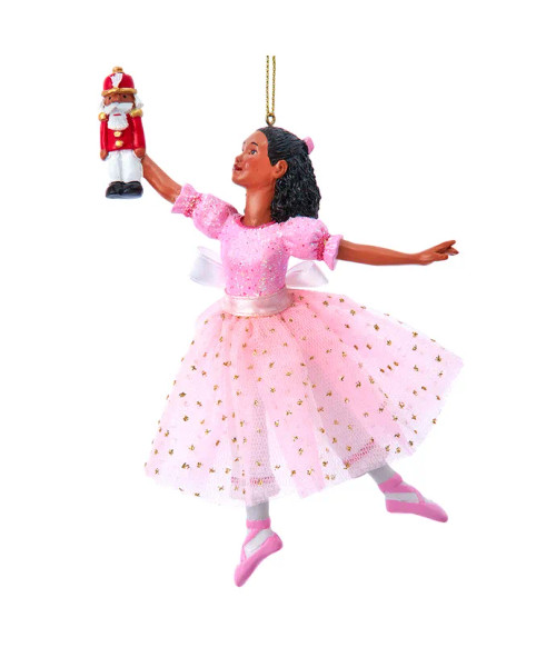 AFRICAN AMERICAN CLARA BALLERINA ORNAMENT - E0849