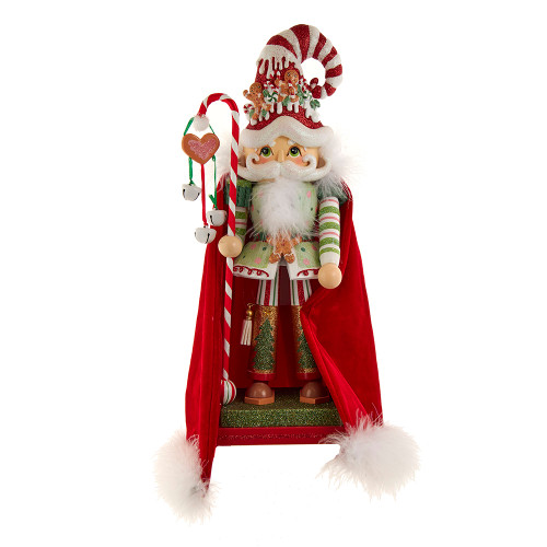 GINGERBREAD CANDY SANTA NUTCRACKER - HA0766