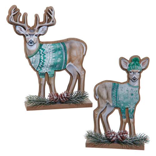 DEER COUPLE TABLE PIECE - T3810
