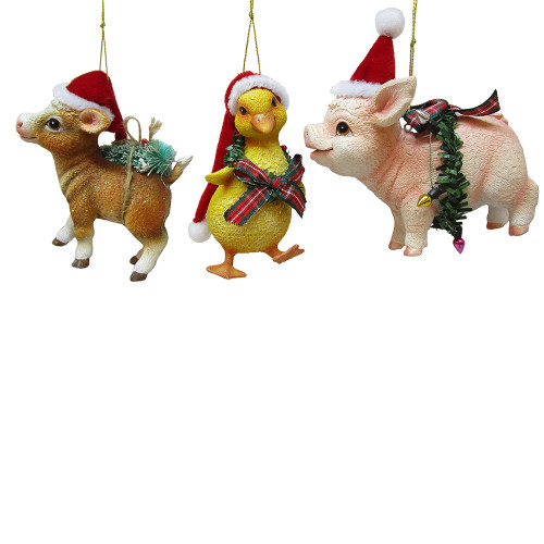 FARM ANIMAL AND SANTA HAT - TD1640
