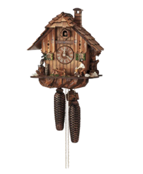 8 DAY WOOD CHOPPER CUCKOO CLOCK - 8T 1105/10
