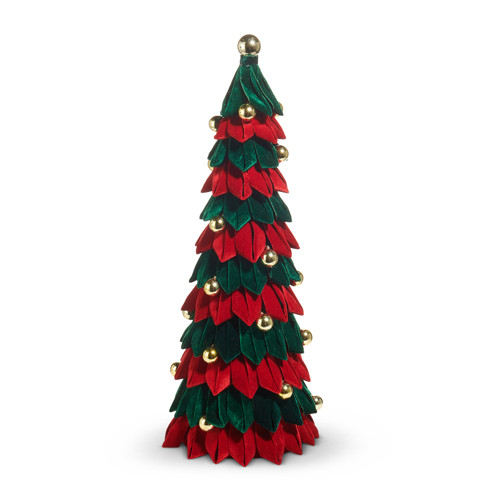 RED AND GREEN VELVET TREE - LARGE - 4531094