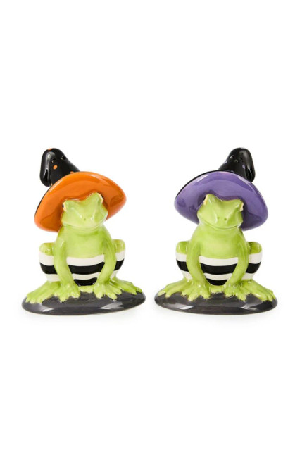 HAND-PAINTED HALLOWEEN FERGAL SALT AND PEPPER SET OF 2 - 35509-1342 HAND-PAINTED HALLOWEEN FERGAL SALT AND PEPPER SET OF 2 - 35509-1342
