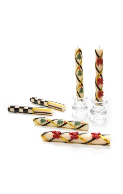 MINI HOLIDAY DINNER CANDLES -  SET OF 6 - 33650-810