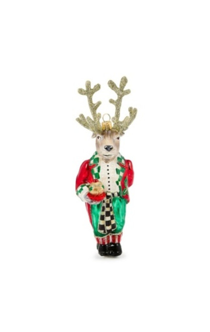 CHECK IT OUT REINDEER BUTLER ORNAMENT - MADE IN POLAND - 53913-2367 CHECK IT OUT REINDEER BUTLER ORNAMENT - MADE IN POLAND - 53913-2367