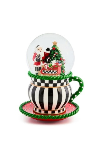 CHECK IT OUT TEACUP SNOW GLOBE - 31600-1240