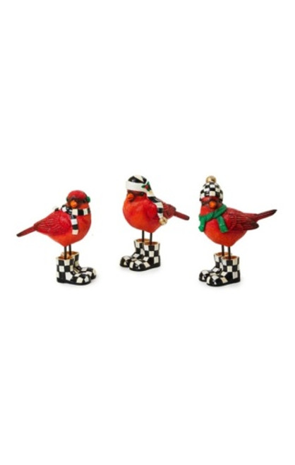 COZY CHRISTMAS CARDINALS - SET OF 3 - 35509-0931