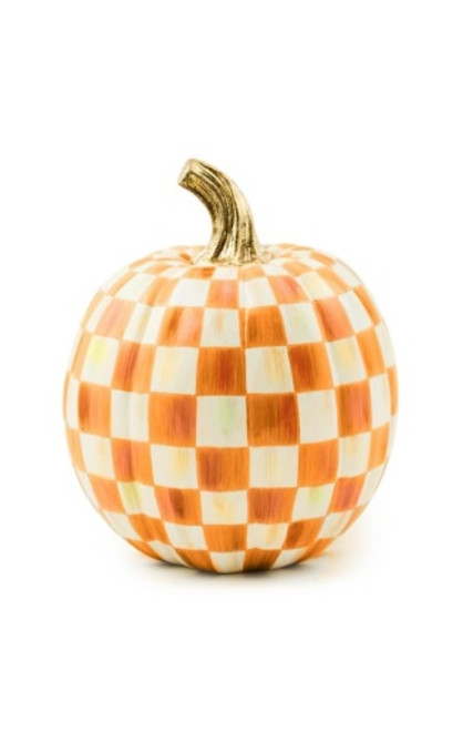 ORANGE CHECK SMALL PUMPKIN - 35509-1128