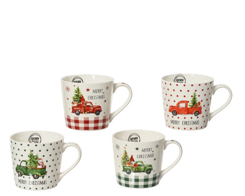 PORCELAIN MUG WITH TRUCK - 607367