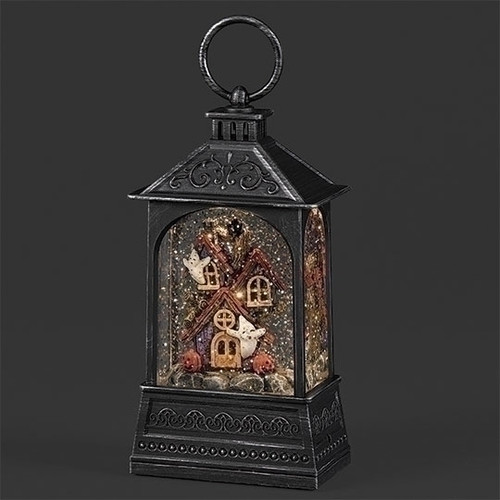 8" LIGHTED SWIRL HAUNTED HOUSE WATERGLOBE - 138371 8" LIGHTED SWIRL HAUNTED HOUSE WATERGLOBE - 138371